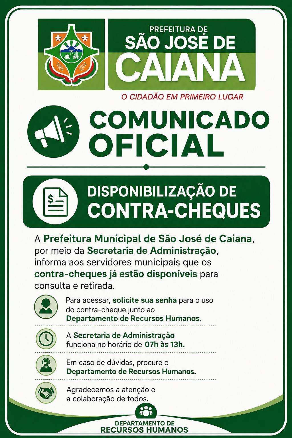 Comunicado Oficial